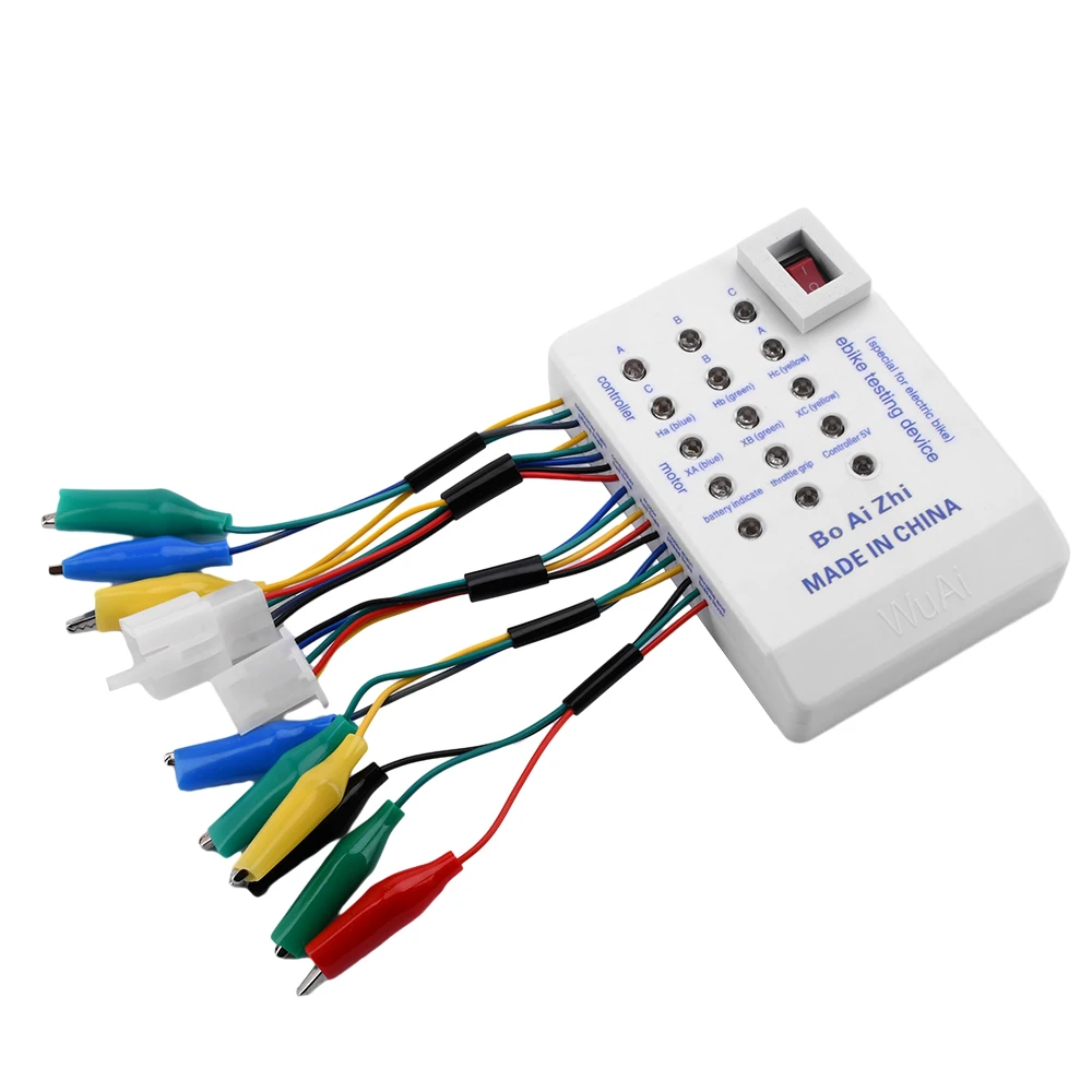 Tester per E-bike 24V/36V/48V/60V/72V, Dispositivo di Riparazione per Veicoli Elettrici, Rilevatore per Manutenzione Scooter, Controller Hall per Motore Brushless