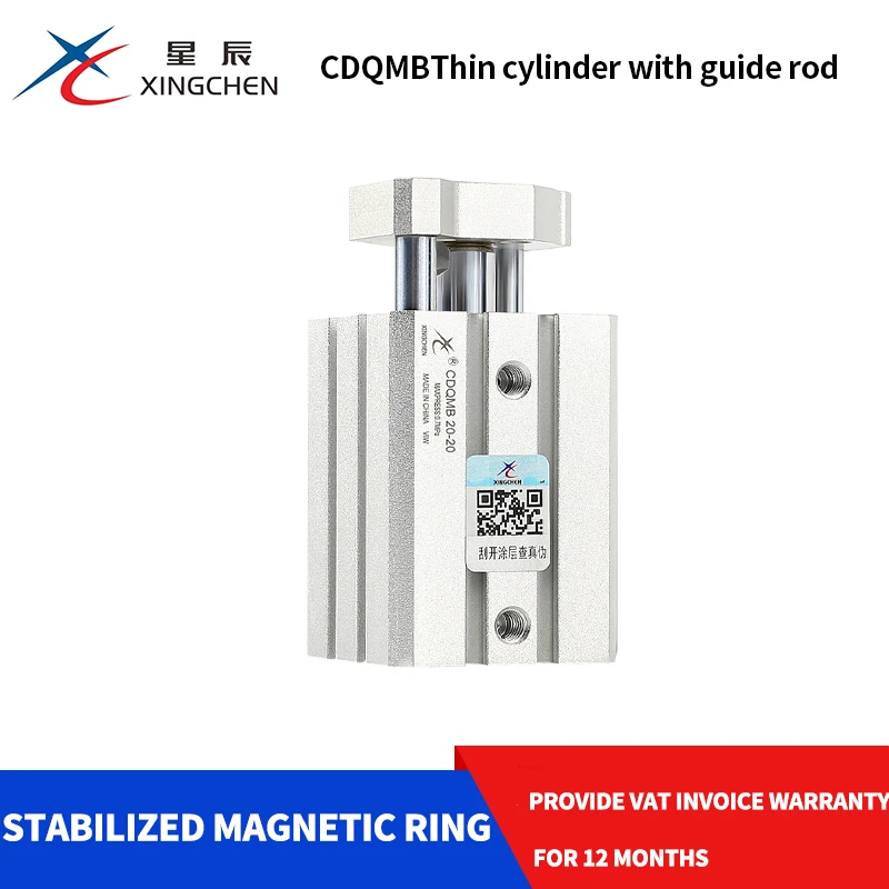 

SMC type three-axis three-rod CQMB thin cylinder with guide rod CDQMB12/16/20/25X32X40X50-25