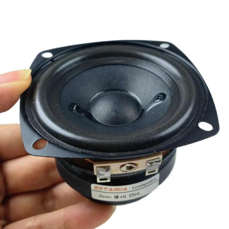 SOTAMIA 1Pcs 3 Inch Full Range Speaker 4 Ohm 10W Audio Portable Speaker Hifi Sound Music Home Theater Loudspeaker Bookshelf