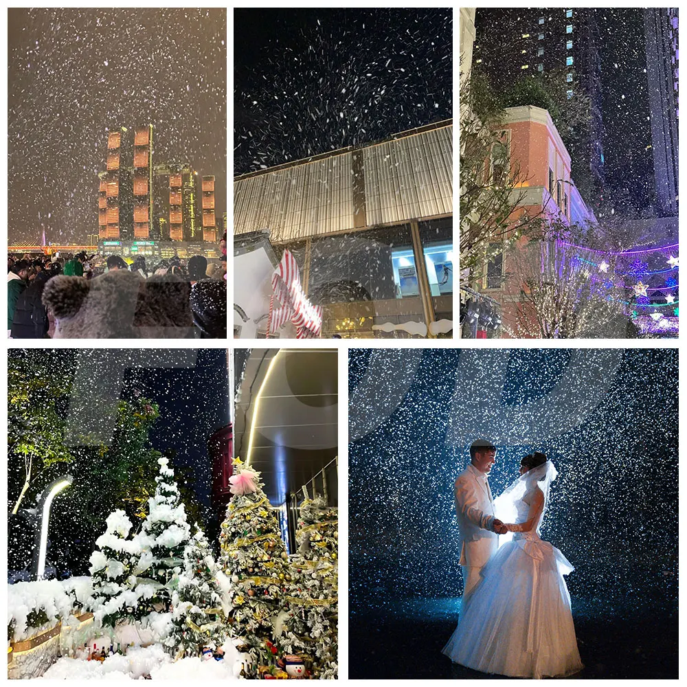 1500W Snow Machine Wireless Remote Control DMX 512 Simulated Snowflake Sprayer For Christmas Halloween Party Wedding 4