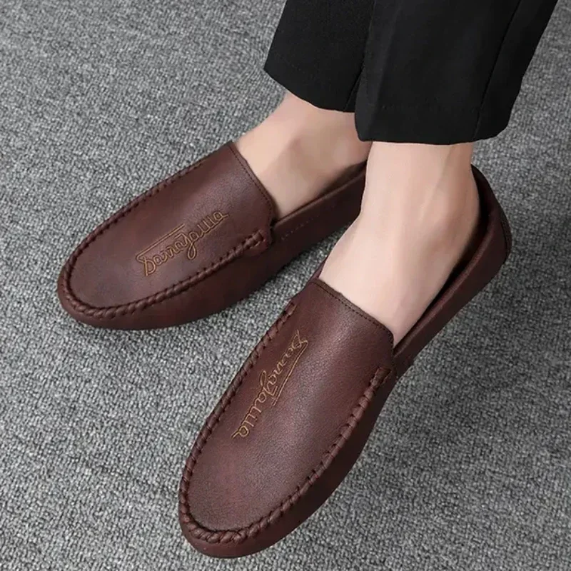 Mens Loafers Men Casual Spring Autumn Casual Shoes Luxury Brand Men's Business Shoes PU Leather for Men Slip on