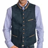 Men Vest Army Green With Collar Casual Business With Waistcoat For Wedding Groomsmen Banquet Work Set Men Vest 4