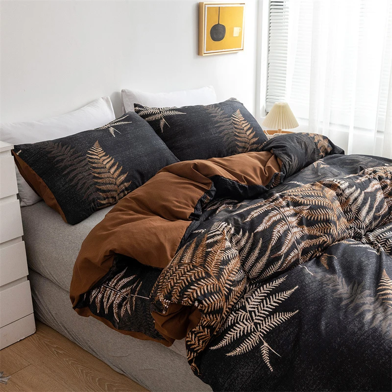 European American Floral Print Bedding Set Queen High Quality Home King Size Duvet Cover Set Butterfly Quilt Covers Pillowcase