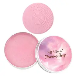 Deep Cleansing Makeup Brush & Sponge Cleaner with Silicone Mat (B - 60g)