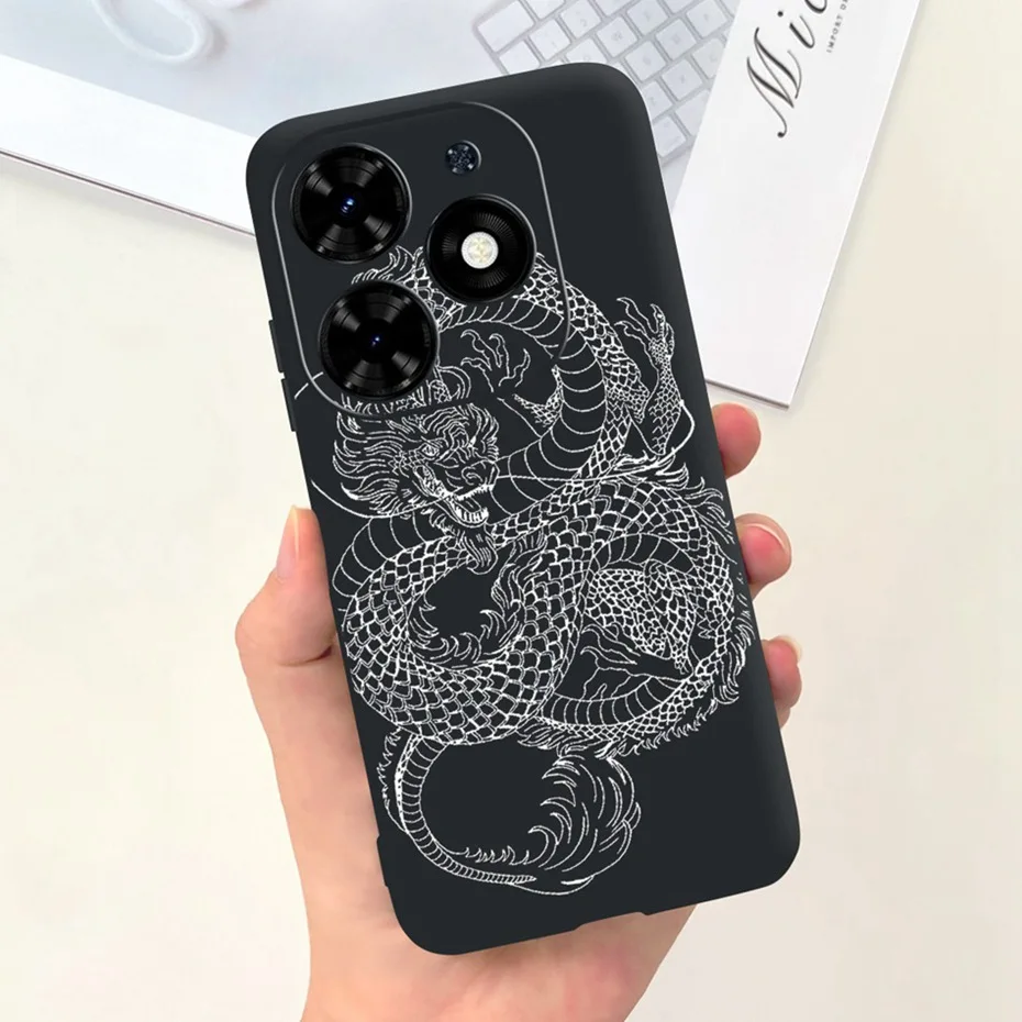 Sunflower Pattern Soft Silicone TPU Jelly Phone Case - Fashionable Protective Bumper Cover
