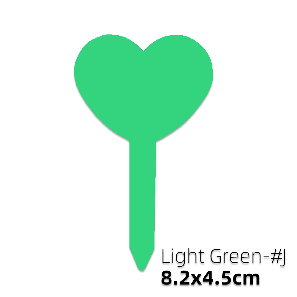 High Quality Heart Shape Plant Tag Plastic Waterproof Thick Label Reusable Nursery Flower Potted Herb Labels Markers Sign Stake 