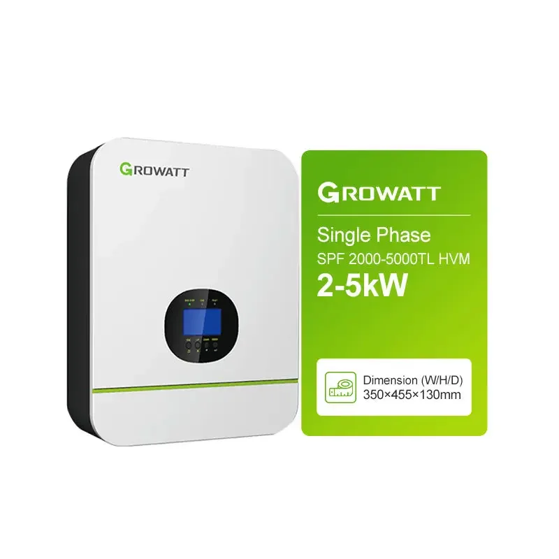 Growatt 3000Va Inversor Onda Pura Spf3000Tl Hvm-24 Split Phase Przetwornica Solaire Per Elettrodomestici