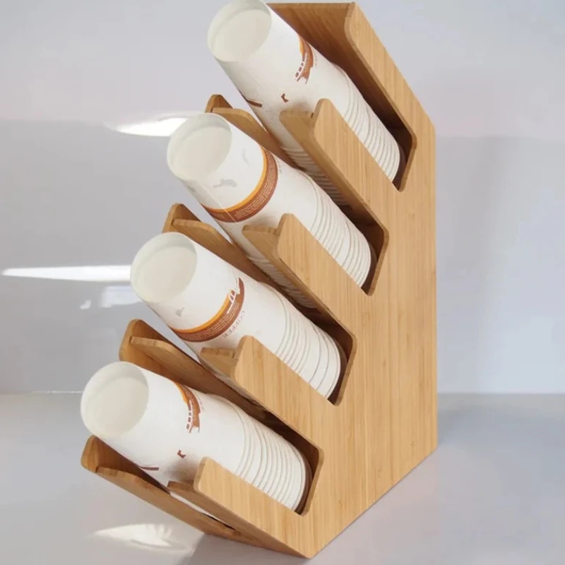 

Акриловый подстаканник с четырьмя сетками, наклонный одноразовый подстаканник, настольный бумажный подстаканник Taker