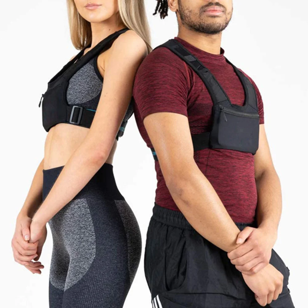 Reflective Running Vest With Mobile Phone Backpack Cycling Vest SBR Sports Phone Holder Bag For Outdoor Jogging Sports Waistcoat 5