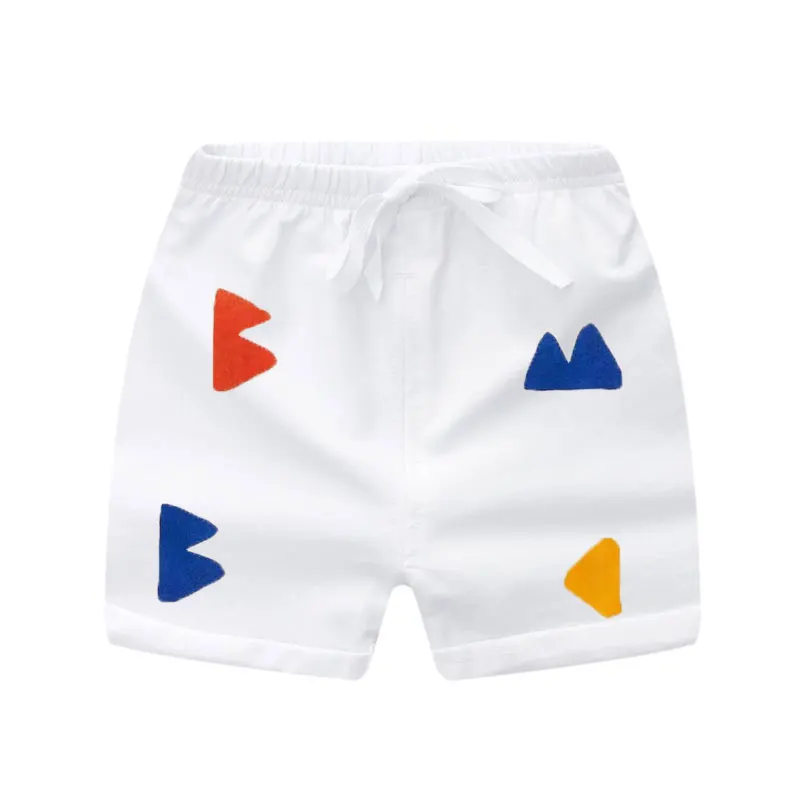 Summer Toddler Shorts Full Printing Beach Pants for Kids Boys Girls Cotton Trousers Home Wear