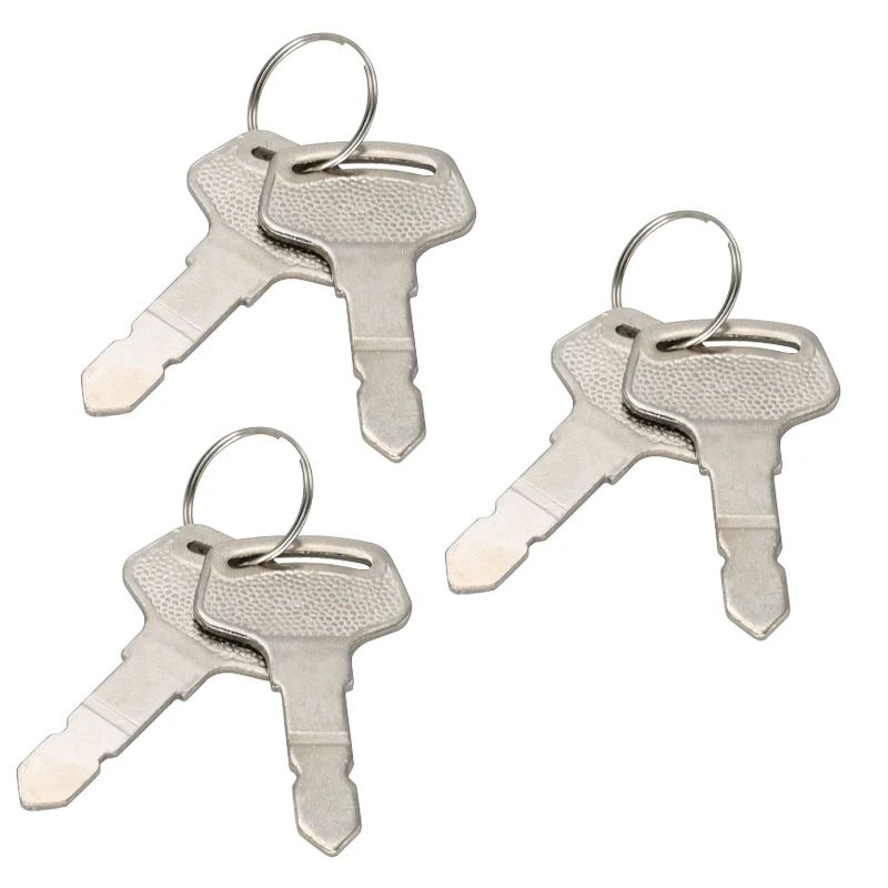6 PCS Ignition Key R45361 AT195302 AT145929 AR51481 Compatible with John Deere Tractor 1020 1120 1030 1130 1630 1054 1404 1520