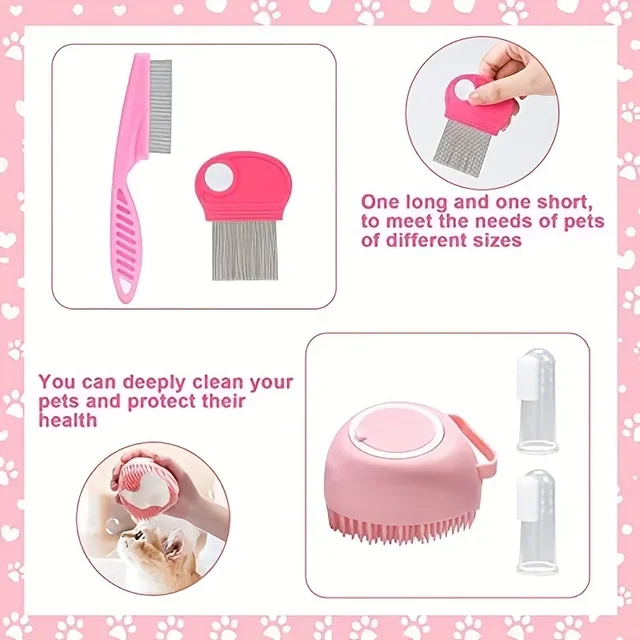 Cat Grooming Kit Set 6