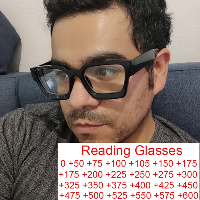 Square Vintage Reading Glasses  Big Frame Glasses Reading - Vintage Square  Anti Blue - Aliexpress