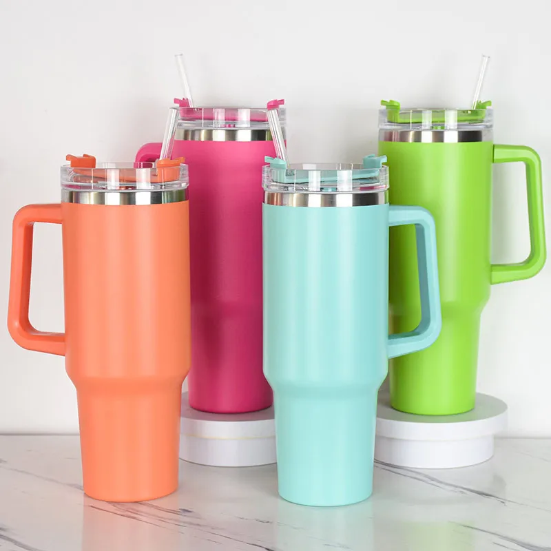 Insulated Tumblers Lids Straws  Stainless Steel Coffee Tumbler - 40oz Mug  Tumbler - Aliexpress