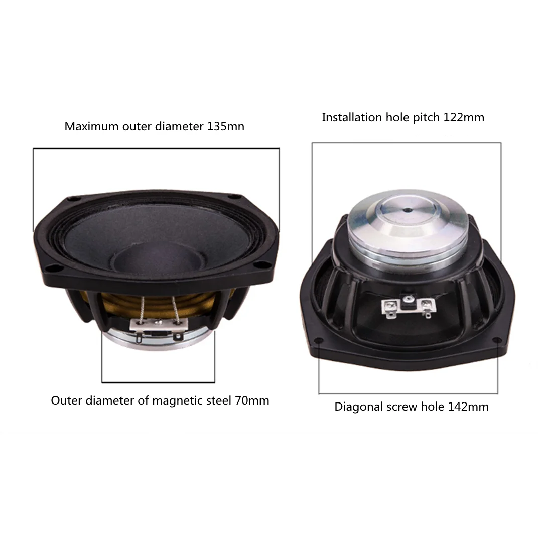 PA-110 Midrange Speaker 5 Inch Can Be Matched With High-Pitched Full-Range Speaker Unit Ultra-Light NdFeB 8Ohm 80W 92dB