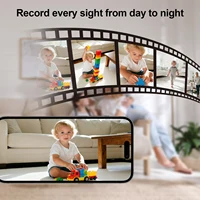 Caméra de surveillance pour bébé ARCCTV 2K HD avec communication bidirectionnelle, vision nocturne infrarouge, sécurité PTZ, caméra de surveillance WiFi 360° °   Suivi automatique 4