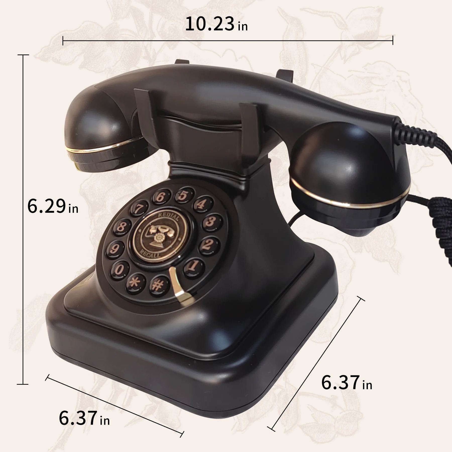 Antyczny telefon Telefon ślubny Wiadomość Vintage Wiadomość Książka Spowiedź voicemail Nagrywanie Vintage Audio Wiadomość Książka