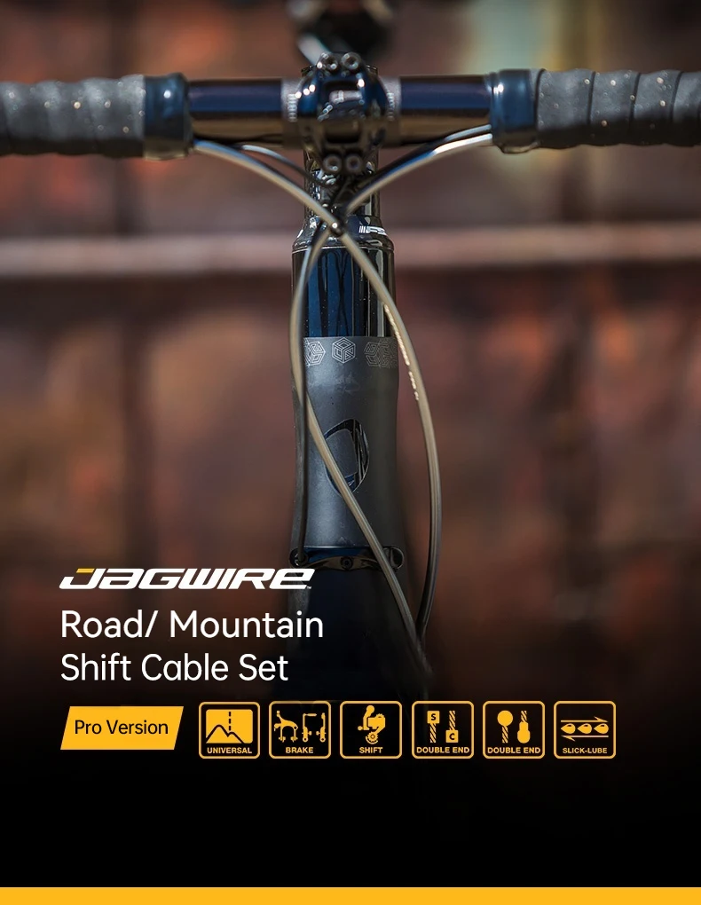 JAGWIRE Pro Rennrad Bremsschaltkabel und Gehäuse Set Innendraht Außengehäuse Kit Fahrradzubehör – Detail 1