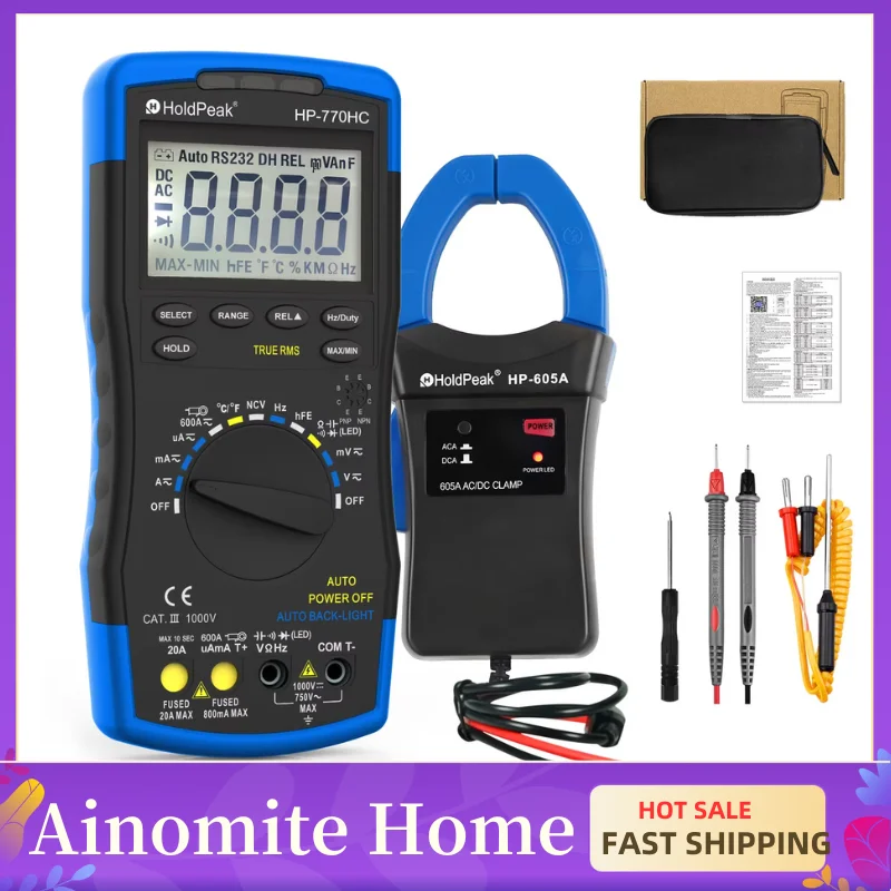 Digital Multimeter Tester HP-770HC True RMS Smart Autoranging