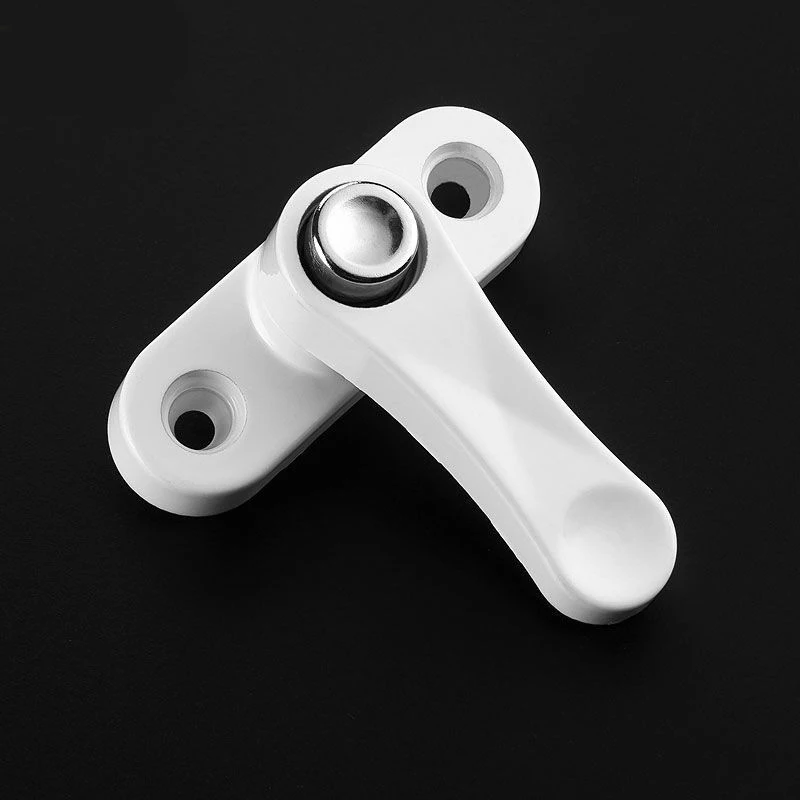 4 Pcs T Shape Window Locks Sash Blocker Jammer Window Restrictor Lock with Knob for Home PVC Improve Security