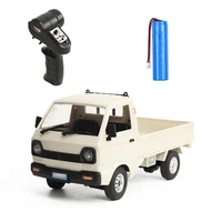 D12 Mini 1/16 2WD RC Car Simulation Drift Climbing Truck LED Light On-Road 130 Motor Fit WPL D12 For Kids Gifts Toys 1