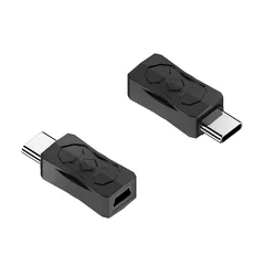 Compact USB 2.0 to Micro USB - C Charging and Data Adapter - High - Speed 480Mbps Converter - 2 PCS (Mini usb to Type C M)