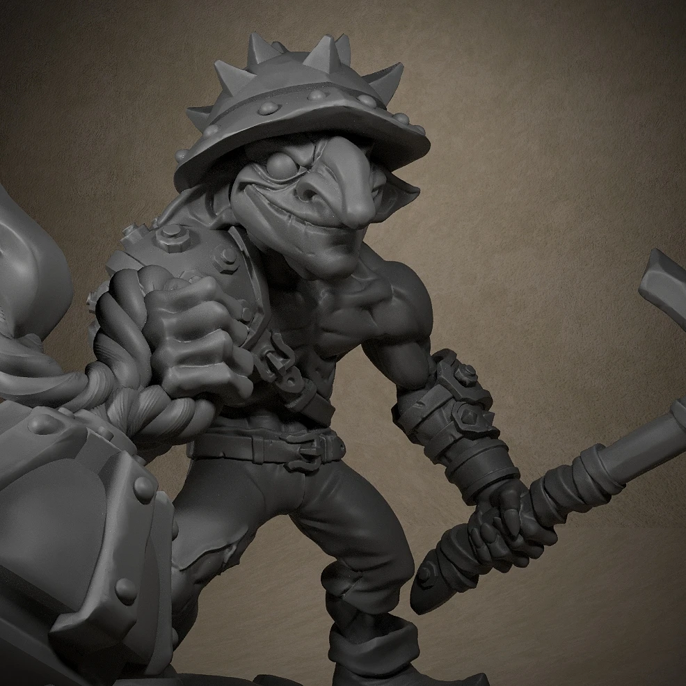 Sparksoot Goblin - D Miniatures Unpainted Miniatures for Tabletop and Role Playing Games Room Decoration 4