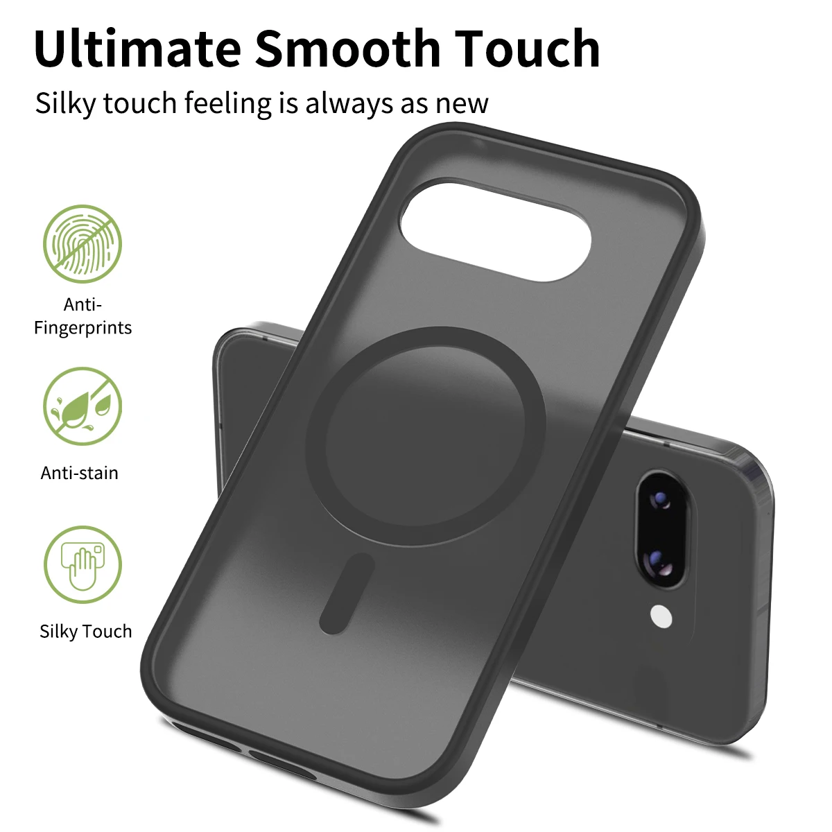 Translucent Matte Hard Magnetic Wireless Charging Shockproof Case