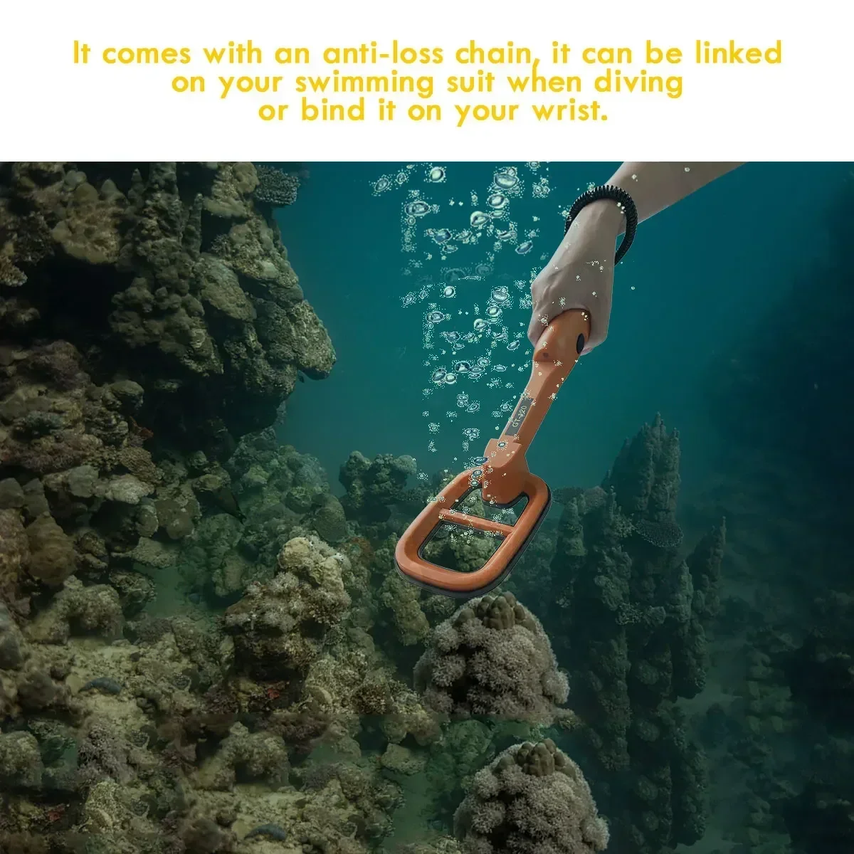 Treasure Hunter GT120 Handheld Diving Metal Detector Pinpointer Pointer Probe Waterproof  Metal Pinpointing 4.2" Search Coil 3