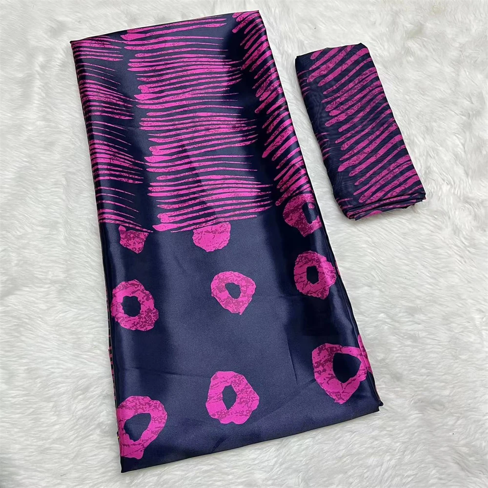

Африканская ткань пэчворк шелковая вощеная ткань мягкий атлас шелк и шифон тюль для женского платья 4 + 2 ярда