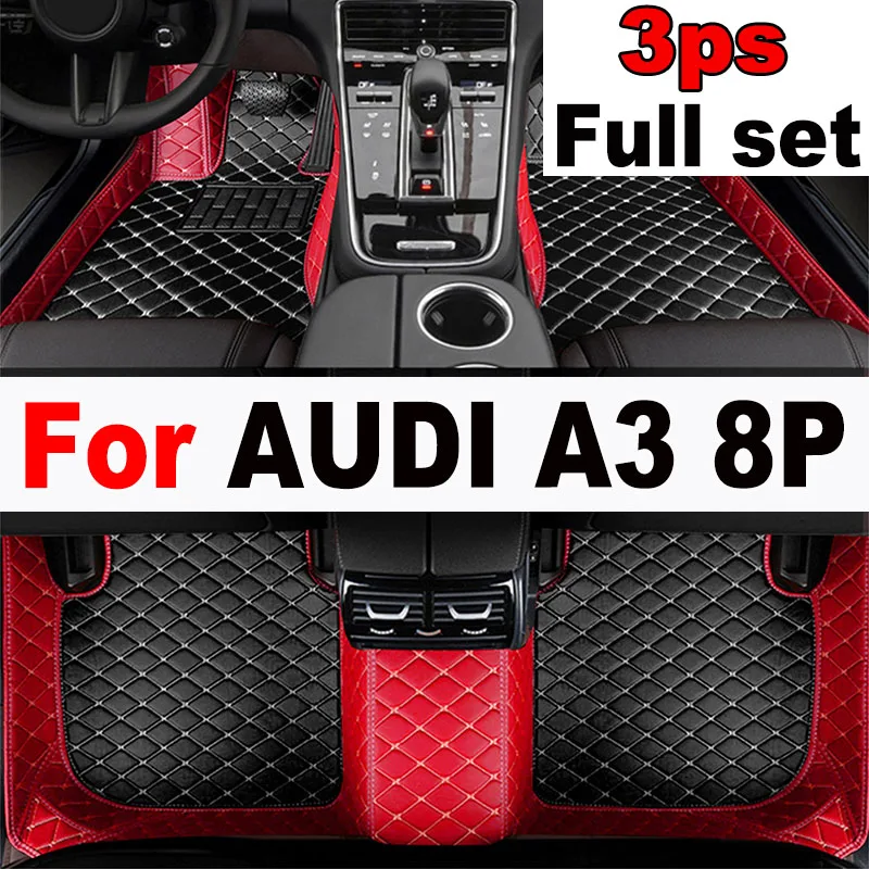 

Car floor mats for AUDI A3 8P sportback 2008 2009 2010 2012 2013 Custom auto foot Pads automobile carpet cover