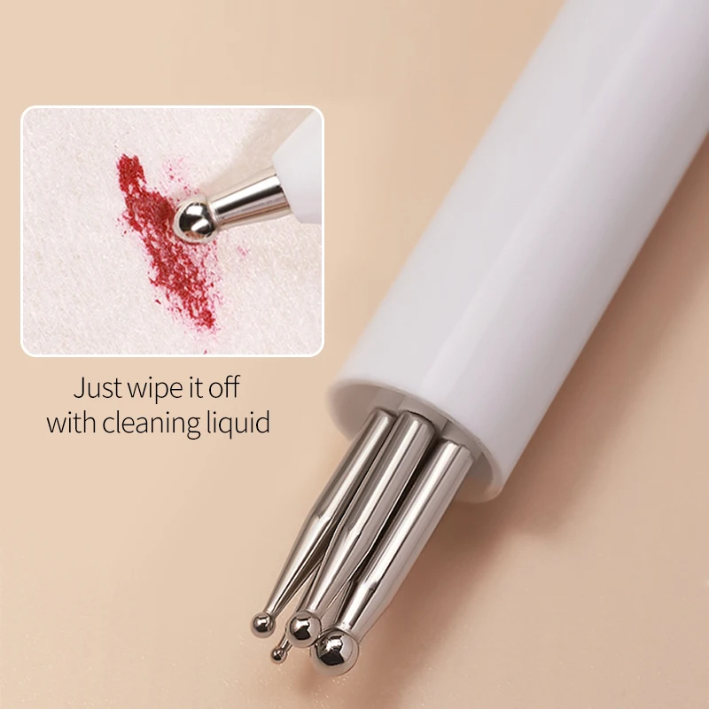 4 in 1 Nail Dotting Pen Creative DIY Nail Art Painting Tools Nail Drill Pen Point Dot Painting Tools Manicure Nail Supply 3