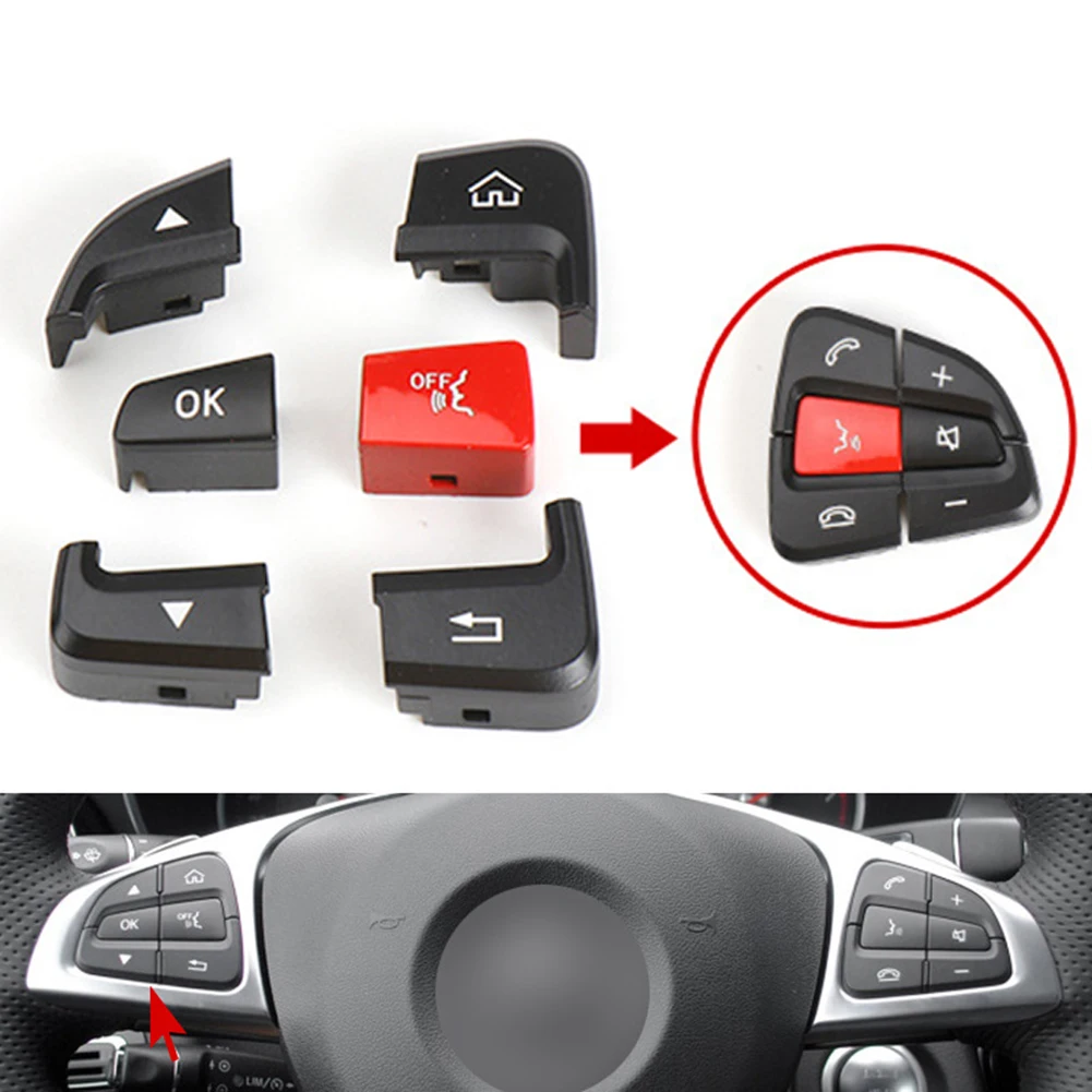 

Auto Steering Wheel Switch Button 2Pcs/Set Car Interior Button Replacement Parts For Benz C-Class W205