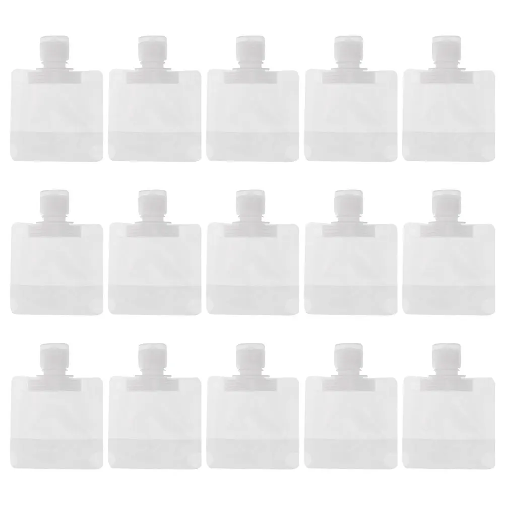 

15pcs 30ml Daily Use Reusable Travel Pouches Squeeze Bags Daily Use Travel Pouches for Trip Storage Daily Travel
