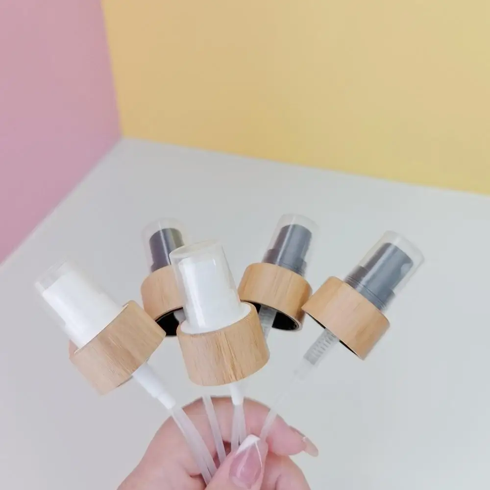 Oem Odm Custom Wholesale Square Round Bamboo Caps Beauty Profumo Cap Top Bottle Pump Spray Stopper Coperchi In Legno Per Barattoli Di Candela