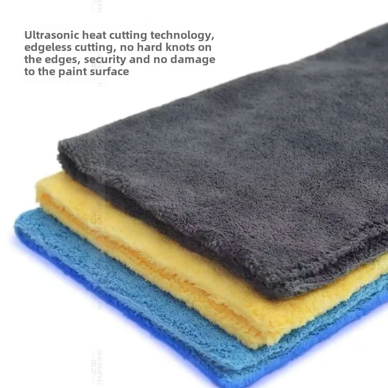 Microfiber Towel 600GSM Car Washing Cloth 40x40cm Scratch-Free Drying For Car Detailing Cleaning