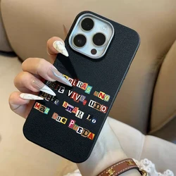 Creative English Alphabet Shockproof Phone Cover - Galaxy S23 Ultra (HE - P9079)