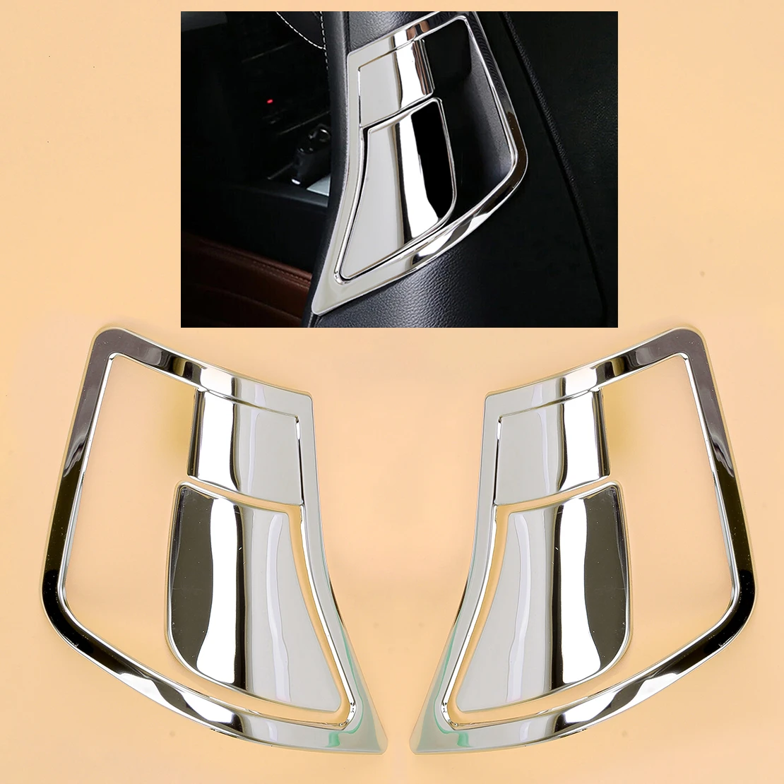 

1 Set Stainless Steel Chrome Seat Back Adjustment Switch Button Cover Trim Fit for Mercedes Benz C E Class 2016-2011 2010 2009