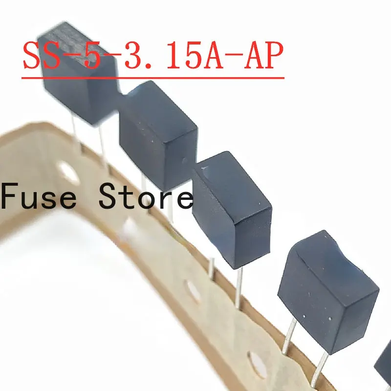

10PCS SS-5-3.15A-AP TE5 Delay Square Fuse Tube SS-5 T3.15A 250V