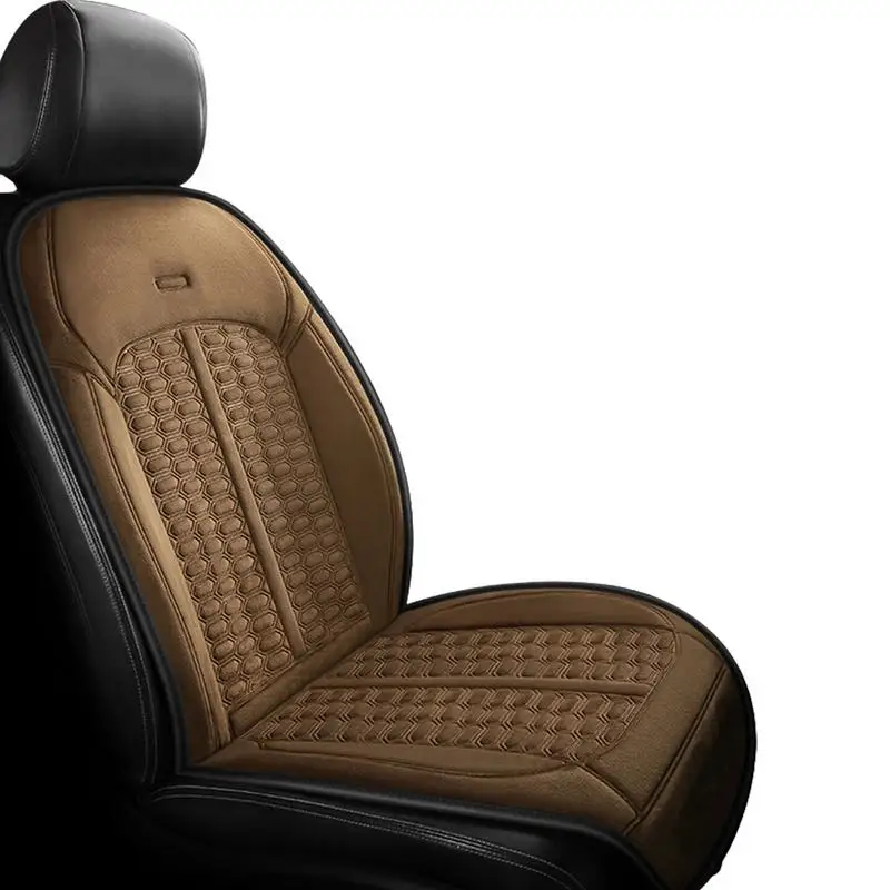 

Car Heating Seat Cushion Electric Heating Pad For Car Seat 12V Fast Heating Soft Car Seat Heating Pad For Lower Back Heated Seat