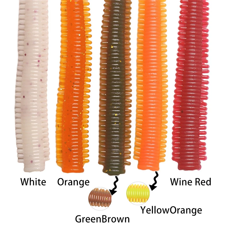 80mm Sand Silkworm Fishing Lures 2