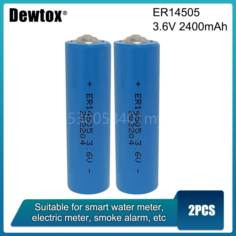 2pcs ER14505 14505 2400mah AA Industrial Lithium Battery LR6 R6P for