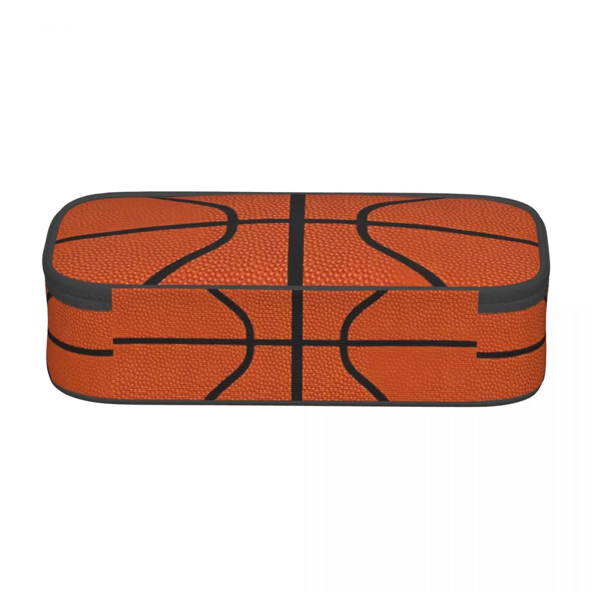 Basketball Dots Round School Pencil Case Boy Girl Big Capacity Physical culture Pencil Pouch Students Stationery