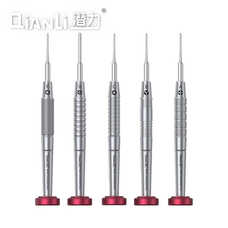 

QIANLI 3D iFlying Screwdrivers for Mobile Phone Repair with A B C D E Tips High Precision and Hardness Disassemble Bolt Drivers
