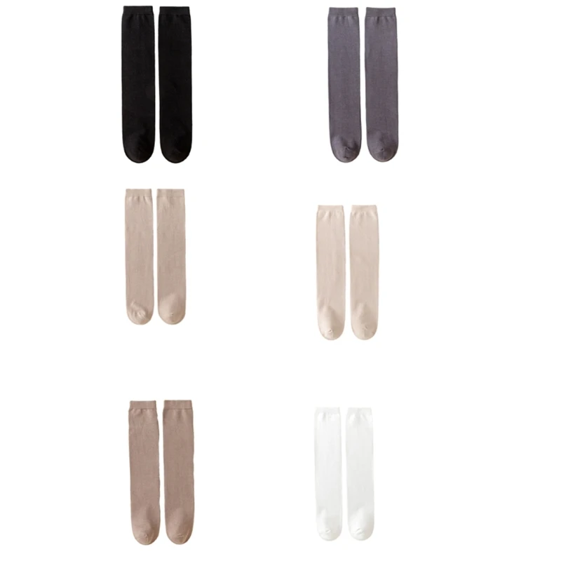 

Сплошные хлопковые гольфы, вязаные крючком для девочек, теплые хлопковые носки, дышащие осенне-весенние носки, детские изделия,