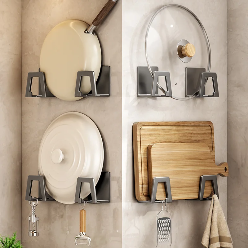 Pot Draining Rack Kitchen-Pot-Lid-Rack-Sponge-Holder-Soap-Drying-Rack-Self-Adhesive-Sink ...
