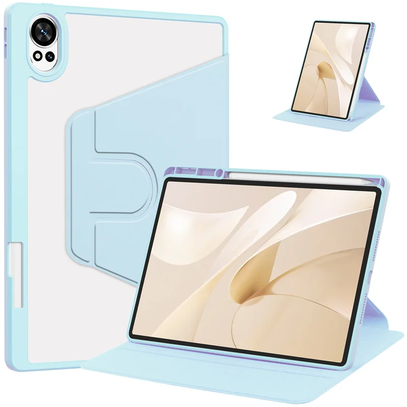 360° Rotation Protective Case with Pencil Holder and Multi-Angle Stand