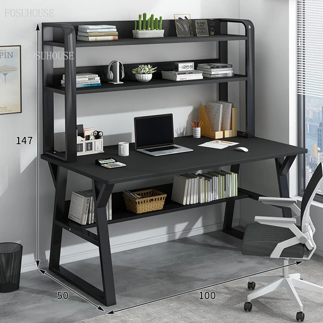 Desktop Computer Desks Student Desk Bookshelf Office Desk Simple Small  Apartment Bedroom Writing Desks Home Office