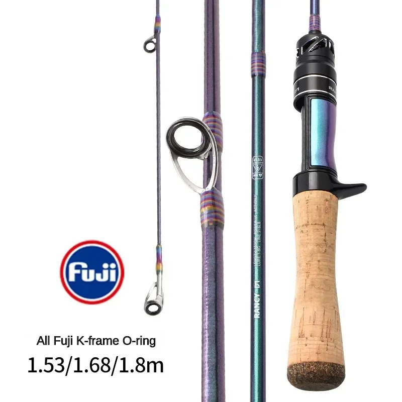 

All Fuji Guide Ring Ultra-light Fishing Rod Carbon Fiber Spinning/casting Lure Pole Bait Weight 1-8g Fast Trout Fishing Rods