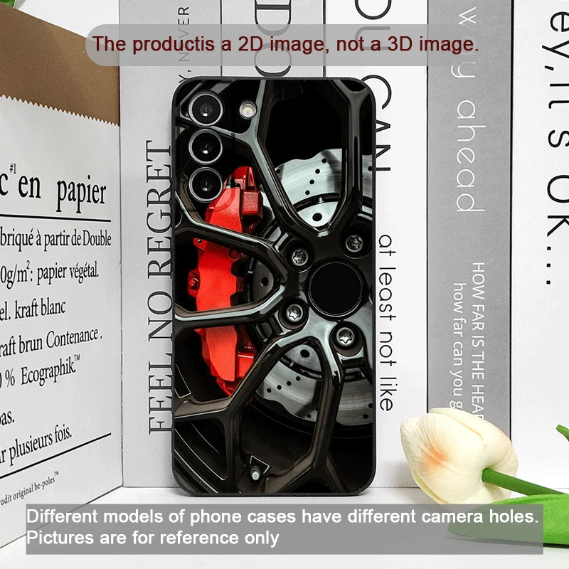 Cool Super Car Wheel Pattern Phone Case - Stylish Soft Cover s